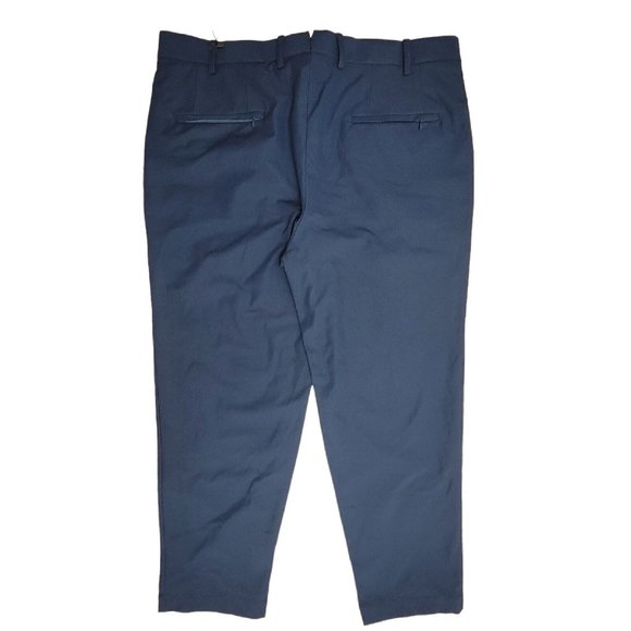 Sene Mens 34X22 Soho Flex Dress Pants Slacks Golf Suit Sport Tech Stretch Blue - Picture 2 of 4